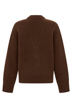 Load image into Gallery viewer, Cardigan with logo in jacquard
