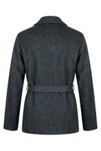 Load image into Gallery viewer, Jacket made of mixed silk and cashmere with belt