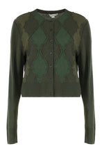 Load image into Gallery viewer, Cardigan in mixed wool Argyle