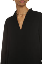Load image into Gallery viewer, Blouse with faux leather details