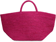 Load image into Gallery viewer, Vanilla raffia tote bag