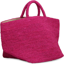 Load image into Gallery viewer, Vanilla raffia tote bag