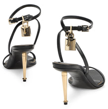 Load image into Gallery viewer, High-heeled sandal in leather