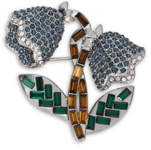 Load image into Gallery viewer, Brooch with gem stones