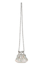 Load image into Gallery viewer, Bag Pasticcino nano in satin with rhinestones