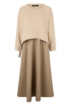 Load image into Gallery viewer, Dress in Technical Fabric and Cotton