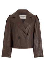 Load image into Gallery viewer, Short leather jacket