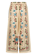Load image into Gallery viewer, Silk pants with floral print