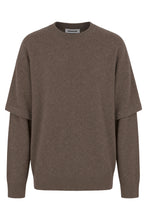 Load image into Gallery viewer, Wool sweater with layered sleeves
