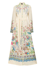 Load image into Gallery viewer, Long cotton dress with print