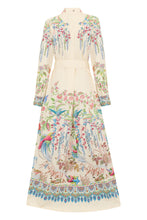 Load image into Gallery viewer, Long cotton dress with print
