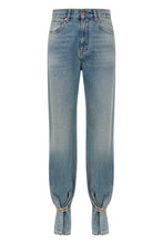 Load image into Gallery viewer, Straight jeans with jewel