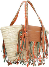 Load image into Gallery viewer, Woven straw tote