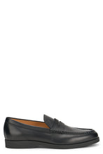 Load image into Gallery viewer, Black Leather Slip-On Moccasin