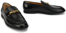 Load image into Gallery viewer, Black calfskin loafers