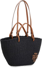Load image into Gallery viewer, Ella Straw Basket tote bag