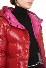 Load image into Gallery viewer, Hooded quilted down jacket