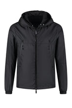 Load image into Gallery viewer, Junichi hooded techno fabric raincoat