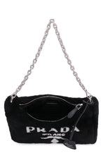 Load image into Gallery viewer, Logo detail shearling crossbody bag