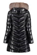 Load image into Gallery viewer, Hooded quilted down jacket