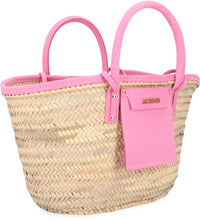 Load image into Gallery viewer, Soleil raffia handbag