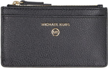 Load image into Gallery viewer, Jet Set Charm pebbled leather card holder