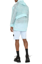 Load image into Gallery viewer, Hooded techno fabric raincoat