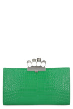 Load image into Gallery viewer, Jewelled leather clutch