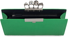 Load image into Gallery viewer, Jewelled leather clutch