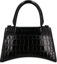 Load image into Gallery viewer, Hourglass crocodile print leather handbag
