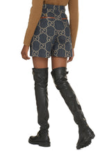 Load image into Gallery viewer, High-rise cut-off denim shorts