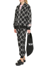 Load image into Gallery viewer, GG print full-zip sweatshirt