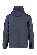 Load image into Gallery viewer, Hooded techno fabric raincoat