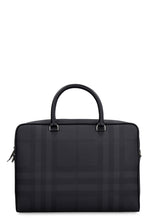 Load image into Gallery viewer, London check motif briefcase