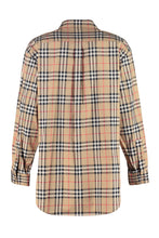 Load image into Gallery viewer, Oversize vintage check motif shirt