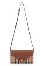 Load image into Gallery viewer, Fabric and leather crossbody wallet