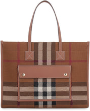 Load image into Gallery viewer, Freya checked tote bag