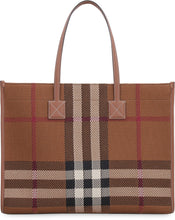 Load image into Gallery viewer, Freya checked tote bag