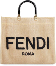 Load image into Gallery viewer, Sunshine medium raffia tote bag