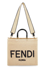 Load image into Gallery viewer, Sunshine medium raffia tote bag