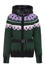 Load image into Gallery viewer, Knitted full-zip sweatshirt