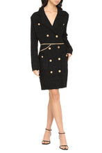 Load image into Gallery viewer, Double breasted blazer dress