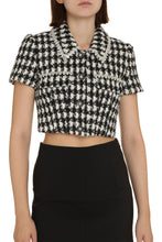 Load image into Gallery viewer, Lurex tweed cropped top