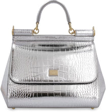 Load image into Gallery viewer, Sicily crocodile print leather handbag