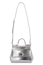 Load image into Gallery viewer, Sicily crocodile print leather handbag