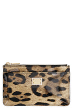 Load image into Gallery viewer, Printed leather card holder