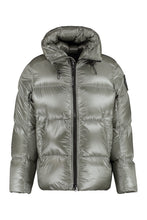 Load image into Gallery viewer, Crofton hooded full-zip down jacket