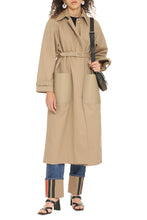 Load image into Gallery viewer, Cotton trench coat