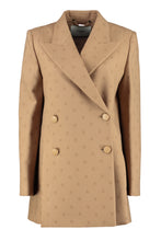 Load image into Gallery viewer, Double-breasted wool blazer