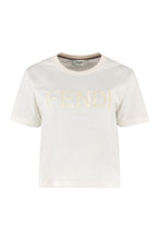 Load image into Gallery viewer, Cotton crew-neck T-shirt